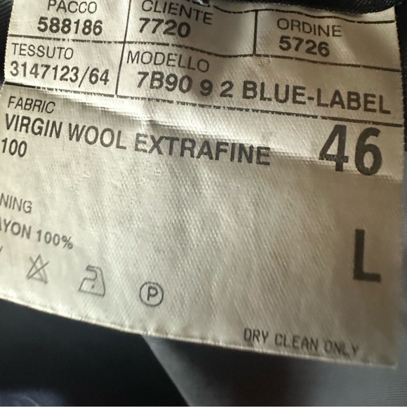 Polo Ralph Lauren Virgin wool pinstripe suit jacket 46L - Picture 14 of 14